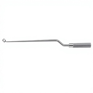 Micro-curette à baïonnette avec poignée moletée et embout en boucle, instrument chirurgical, dispositif médical de classe I - Product Image 1