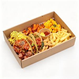 Caja <span class=keywords><strong>de</strong></span> Charcutería al por Mayor, Empaque <span class=keywords><strong>de</strong></span> Papel Personalizado con Ventana para Picnic Familiar, Catering, Fiestas y Platos Compartidos - Product Image 5