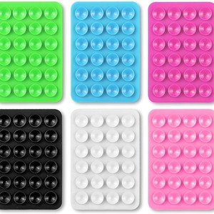Support de téléphone en silicone avec ventouse, autocollant dorsal, support mural pour smartphone, fixation pour verre, carrelage céramique - Product Image 3