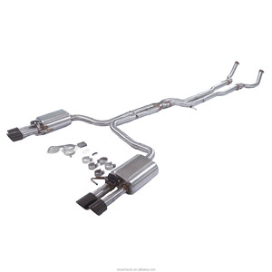 ท่อไอเสียรถยนต์สมรรถนะสูงแบบ Catback X Valvetronic 304SUS ขัดเงา สำหรับ <span class=keywords><strong>Audi</strong></span> <span class=keywords><strong>S8</strong></span> D4 4.0L ปี 2013 พร้อมปลายท่อสี่ทาง - Product Image 6