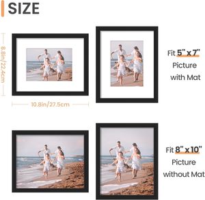 Cadres photo modernes faits à la main en MDF noir et blanc A1A2A3A4A74x65X76X88x1011x1412x1612x1816x2018x24,24x36 - Product Image 4