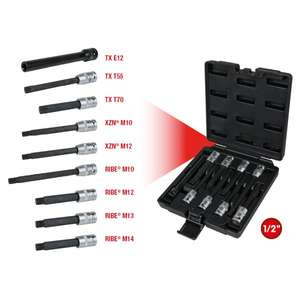 KS TOOLS - 911.4535 Jeu de clés à tête cylindrique 1/2 ''(9 pcs) - EAN 4042146695296 ENGINE AND TIMING SET - Product Image 2