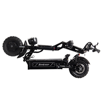 8000W 72V 13 pouces Dualtron Kick Scooter Double frein Suspension Scooters électriques