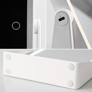 Powerme Dimmable màn hình cảm ứng bảng thắp sáng Vanity gương du lịch trang điểm bàn gương với hình chữ U khung - Product Image 5