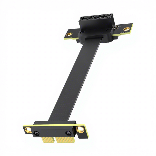 Wholesale PVC PCIe 3.0/4.0 X1 Extension Cable 90° Right Angle Riser Card for Desktop M.2 Adapter USB Expansion