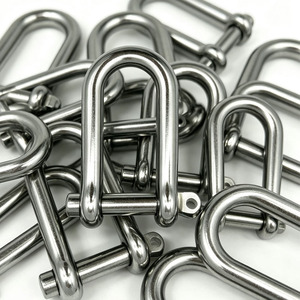 <span class=keywords><strong>Manille</strong></span> longue en D avec goupille captive en acier inoxydable 316 - Conception de goupille intégrée <span class=keywords><strong>autobloquante</strong></span> de qualité industrielle - Product Image 3