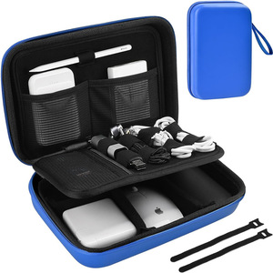 Schwarze EVA-Hartschalen-Reisetasche für Elektronische Geräte Tragbarer MacBook-Netzadapter Apple Magic Mouse USB - Product Image 6