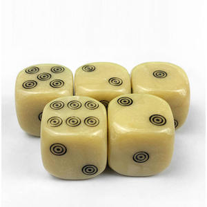 No. 16 1,6 cm patrón de perlas Ojo de ganado círculo dados suministro transfronterizo juego de mesa accesorios de apoyo - Product Image 3