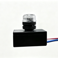SanJin Interrupteur à capteur de lumière photocellule étanche IP44 10A 110-240VAC avec contrôle crépusculaire pour éclairage extérieur montable au plafond/mur