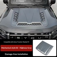 MASSAIT Compatible avec Jetour T2 Traveler Plaque de protection de capot anti-sable Accessoires de modification Shanhai T2