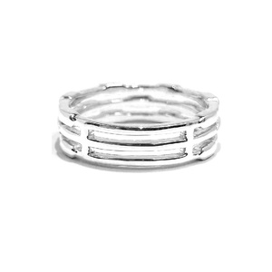 Anillo DE BODA fino de diamante Real chapado en oro blanco sólido de 14K de alta calidad confiable de fábrica directa de China para mujer - Product Image 2