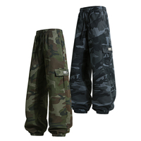 Pantalon Cargo Camouflage Homme Tendance, Coupe Ample, Jambe Large, Joggers Hip Hop Streetwear, Idéal Skateboard, Extérieur, Décontracté, Baggy, Survêtement