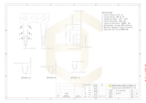 Клеммы обжимные латунные HC-PA-T с шагом 2,0 мм, соединитель провод-плата для печатных плат, аналог JST SPA-001T-P0.5 - Product Image 4
