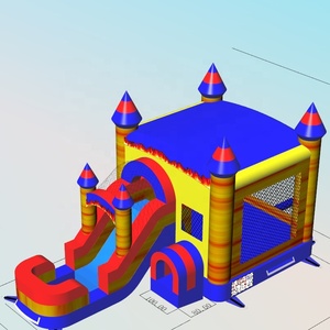 Pastel màu thư bị trả lại nhà Inflatable bouncy nhảy lâu đài Inflatable <span class=keywords><strong>Bouncer</strong></span> cho cho thuê Đảng đám cưới - Product Image 2