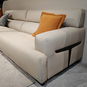 उच्च गुणवत्ता वाले सिंथेटिक चमड़े के सोफे में घर्षण खरोंच प्रतिरोध के समान नरम बनावट है। - Product Image 4