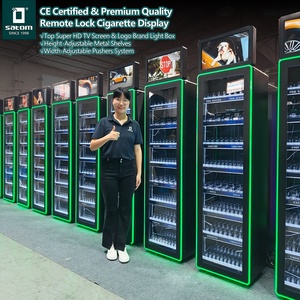 Espositore da Terra per Tabacco Satom USA America, Mobile Scaffale e Vetrina per Sigarette per Tabaccheria e Minimarket - Product Image 2