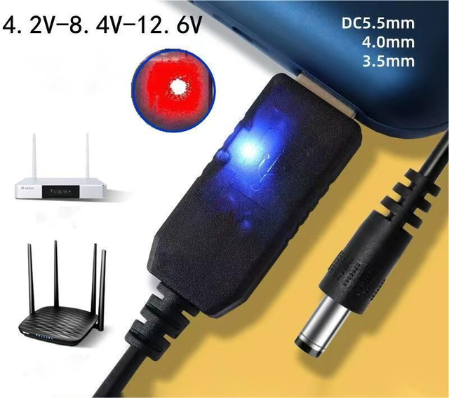 Step up or Down Cable PD Usb 5v to 12v 5521 Dc Power Cable for Router for Router Modem Ans Set Top Box