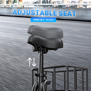 Trottinette électrique pliable mini DYU 350W avec moteur en alliage d'aluminium, siège et panier, pour les trajets urbains, entrepôt USA. - Product Image 5