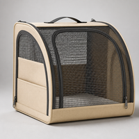 Bolsa de Transporte Multifuncional para Mascotas YAOYUE, Mochila de Viaje Transpirable de Tela Oxford con Malla para Perros y Gatos