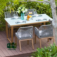 Sedie per Esterni E Mobili Da Giardino In Rattan Set Tavoli Ristorante di Alluminio del Metallo di Vimini Utilizzato Con Sala da pranzo Patio Sedia