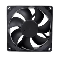 Ventilateurs de refroidissement DC Speedy SD9225B1 90mm x 25mm 5V/12V/24V/48V à roulement à billes, dissipateur thermique en plastique, durée de vie 50000 heures, 4 broches, 3500 tr/min, 45 dBA
