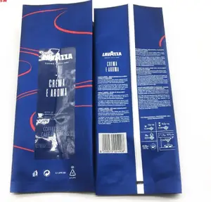 Custom Printing Food Grade Aluminum Side Gusset Coffee Packaging Pouches Tea Bags