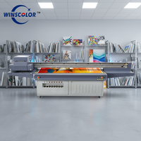 Imprimante UV industrielle stable YC2513L CMYK W V pour pelliculage, couleurs fluorescentes, bois, MDF, PVC, décoration