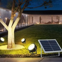 Fabrik-Großhandel Superhelle 30W Kreis-LED-Leuchte Solar-Baumbeleuchtung Garten-Solarstrahler für Bäume im Außenbereich
