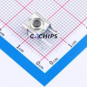 GT-TC158B-H0325-L1 Tactile Switch Through hole Switch Single Pole Single Throw Round Button 2.6N Right Angle Insert - Product Image 1