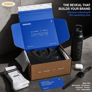 Caja de Envío Personalizada de Cartón Kraft con Tira de Apertura, Impresión Interior a Todo Color para Ropa Urbana, Fitness, Tech, Marcas de Suscripción - Product Image 5
