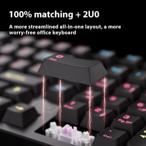คีย์บอร์ดเกมมิ่ง ATK V100 PRO กึ่งอะลูมิเนียม Cherry Mechanical, ไฟ RGB สามโหมด, ตั้งโปรแกรมได้, ตอบสนองรวดเร็ว, ออกแบบตามหลักสรีรศาสตร์ - Product Image 3