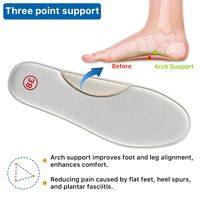 Semelles intérieures matériau écologique Anti Fatigue talon haut coussinet plantaire Gel Inserts bas prix Top vente taille hommes Insol chaussure