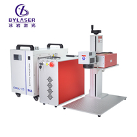 JPT 3W 5W 10W machine de marquage laser UV portable split type rouge couleur argent avec refroidissement par eau pour métaux verre bois cuir