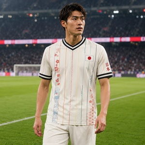Camiseta <span class=keywords><strong>de</strong></span> Fútbol Personalizada con Estampado Completo para Hombre, Estilo <span class=keywords><strong>Japon</strong></span>és, Anime, Tailandia, Calidad Japonesa, 1998 <span class=keywords><strong>2022</strong></span> 2024 2026 - Product Image 1