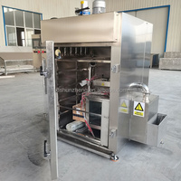 Fumoir industriel électrique/à gaz commercial pour viande/poisson, machine à fumer et sécher les saucisses, le porc, le bœuf, le saumon, le tofu