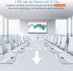 Kit HDMI Inalámbrico de Transmisión Estable 4 en 1, Caja Conmutadora Sin Retraso, <span class=keywords><strong>Un</strong></span> Receptor, Dispositivo Fuente para TV, Monitor, Transmisor de Video - Product Image 2