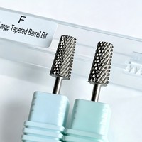 Vente en gros de forets en carbure de tungstène doré 3/32 forets à cuticules pour salon de beauté, manucure et pédicure avec logo personnalisé