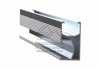 Rail de montage de panneaux solaires YZ au meilleur prix, en aluminium anodisé AL6005-T5 de haute qualité, garantie 12 ans, pour montage sur toit ou éolien