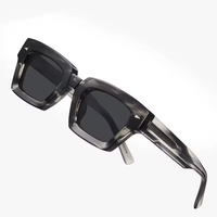 Lunettes de soleil carrées tendance 2026 avec logo personnalisé, verres polarisés TAC UV400, monture épaisse lavable pour enfants unisexe