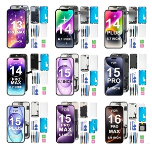 ชุดจอ OLED แบบนิ่ม ติดตั้งง่าย พร้อม IC ในตัว สำหรับ <span class=keywords><strong>iPhone</strong></span> <span class=keywords><strong>12</strong></span> 13 14 15 16 17 <span class=keywords><strong>Pro</strong></span> Plus <span class=keywords><strong>Pro</strong></span> Max 16E 17E ขายส่ง - Product Image 1