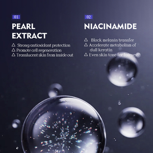 KORMESIC - Crema Facial Vegana Blanqueadora con Perlas de 70g, Niacinamida Coreana, Antienvejecimiento e Iluminadora, Marca Privada al por Mayor - Product Image 3