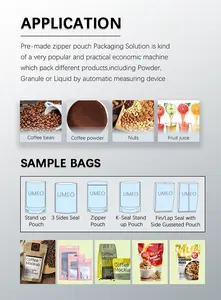 Bag Packing Machine Granule Powder Weigh Filling Sealing Print Packing Gusset Bag Mini Doypack Stand Up Zipper Premade Pouch Food Packaging Machine