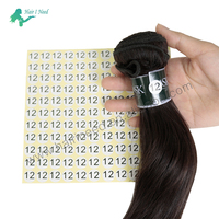Autocollants numérotés consécutifs en vinyle imprimé sur papier auto-adhésif de 8 à 40 pouces pour extensions de cheveux et perruques