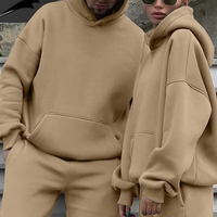 Ensembles Unisexe Capuche et Survêtements OEM ODM Décontractés Homme Femme Lourd Oversize Polaire Chaud Automne Hiver