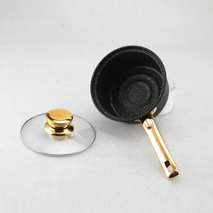 Maifan Stone Cookware Set 8Pcs Gold <b>Handle</b> Non-Stick Frying <b>Pan</b> Oven Safe Hand Wash Only - Product Image 3