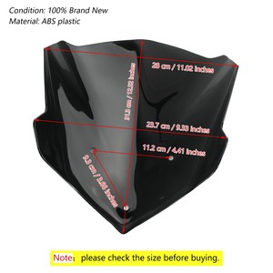 Pare-brise de moto ABS pour <span class=keywords><strong>BMW</strong></span> <span class=keywords><strong>F800R</strong></span> 2015-2020 - Product Image 2
