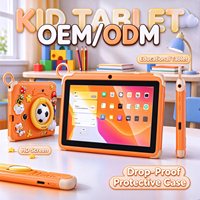 Tablet PC Android 13 7 Inci untuk Anak, Kamera Ganda, 2500mAh, Octa Core, Kontrol Orang Tua Ramah Anak, Edukasi Terbaik