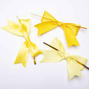 ชุดโบว์ริบบิ้นผีเสื้อสำเร็จรูปสำหรับตกแต่งวันหยุด  ริบบิ้นซาตินโพลีเอสเตอร์พร้อมเชือกผูก  สำหรับห่อช็อคโกแลต  ขายส่ง - Product Image 3