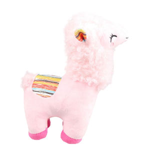 Juguete de peluche de alpaca rosa de alta calidad, Lamas personalizadas, fiestas de animales de peluche, tela de algodón suave, diseño bordado, ODM personalizable - Product Image 2