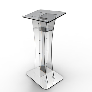 Tùy Chỉnh Rõ Ràng Minh Bạch Lucite Nhựa Bục Thiết Kế Pulpit Nhà Thờ Hiện Đại Lịch Thi Đấu Hiển Thị Acrylic Lectern Bục - Product Image 2